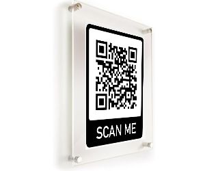 Optional QR code for checking into the DMV Check In ticketing system with a mobile device