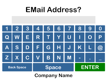 Collect an Email Address at the kiosk